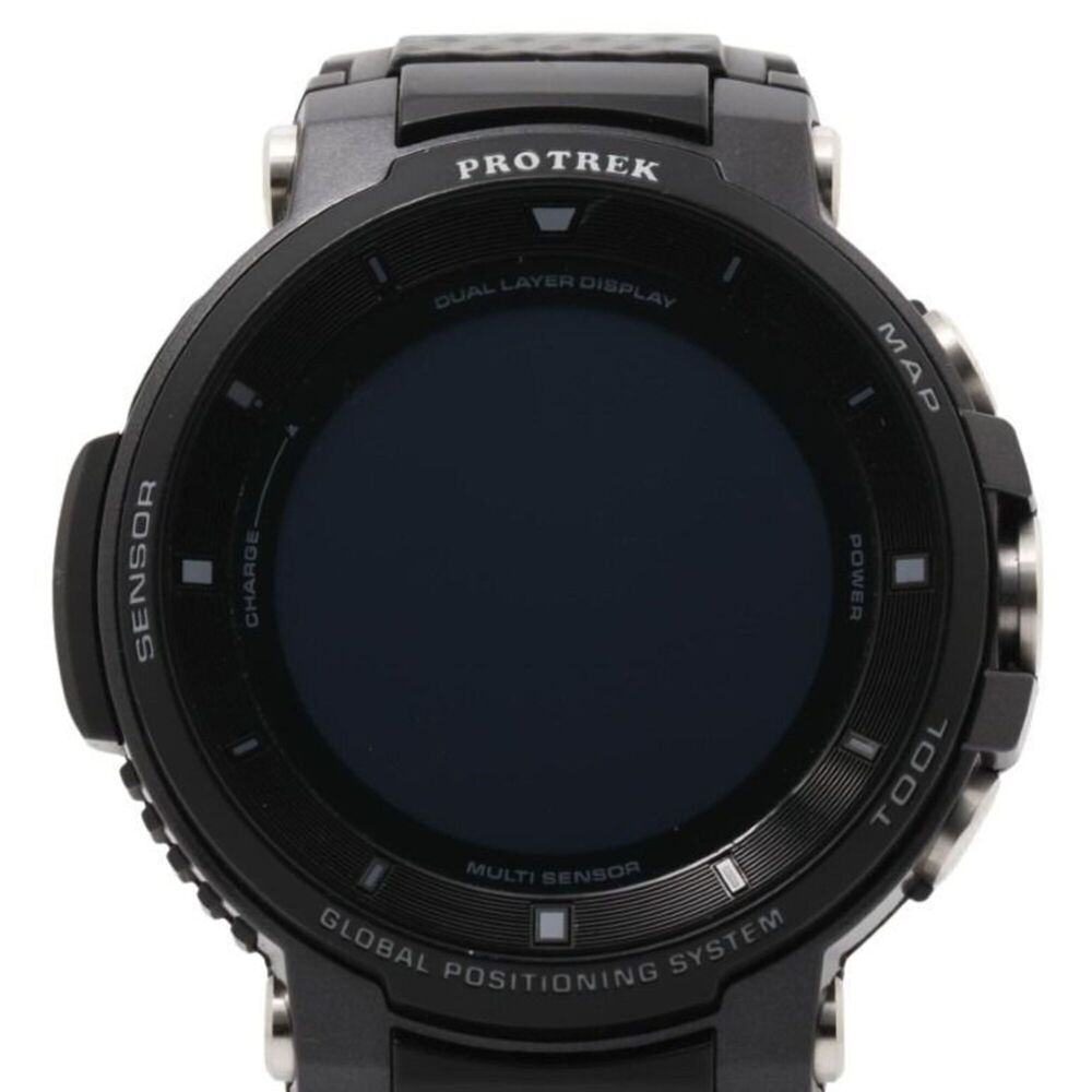 CASIO PRO TREK Smart WSD-F30 Black Stainless Steel Resin Men's Digital Watch